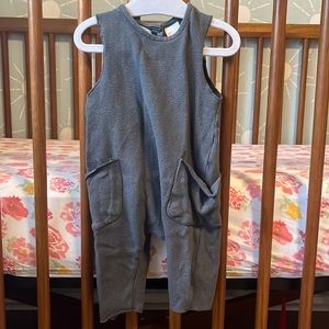 Zara gray Romper with pockets